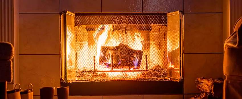 Mendota Hearth Landscape Fireplace Installation in Rosedale, Maryland
