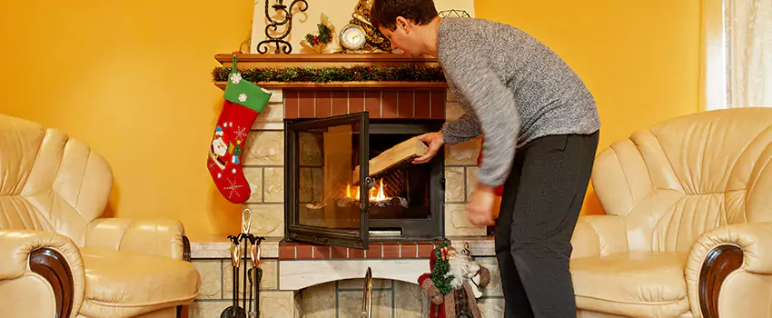 Rusted Metal Fireplace Restoration in Rosedale, Maryland